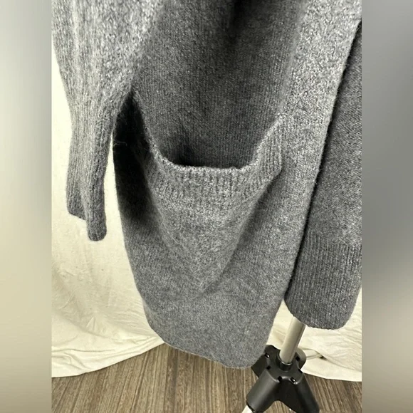 Treasure & Bond Gray Open Front Cotton Blend Cardigan Size Large (12-14) NWT - Picture 12 of 17